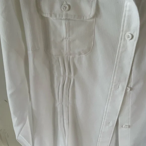 Columbia Omni Shade Sun Protection White Long Sleeve Shirt XL EUC - Picture 5 of 10